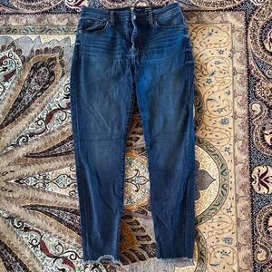 7 For All Mankind Dark Blue Skinny Jeans 32